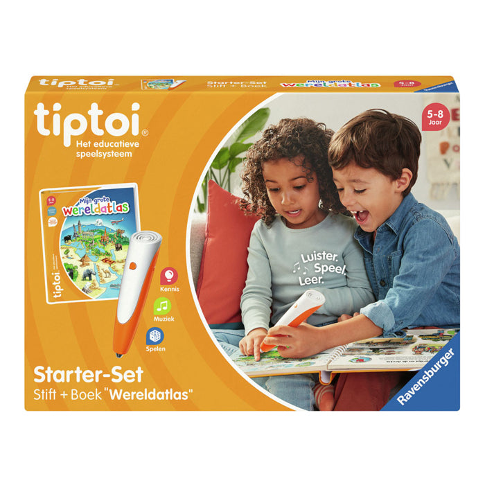 Afbeelding laden in galerijviewer, Ravensburger tiptoi starterset mijn grote wereldatlas

