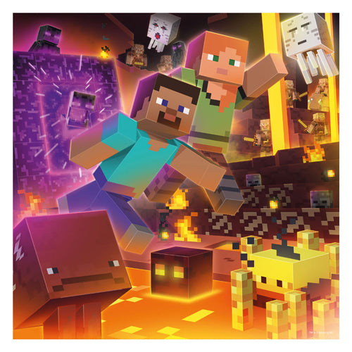 Afbeelding laden in galerijviewer, Ravensburger puzzel minecraft biomes - legpuzzel - 3x49 stukjes
