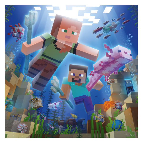 Afbeelding laden in galerijviewer, Ravensburger puzzel minecraft biomes - legpuzzel - 3x49 stukjes
