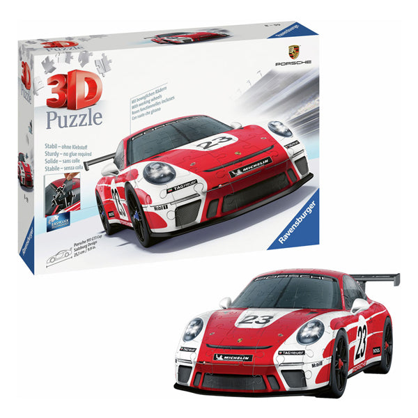 Afbeelding laden in galerijviewer, Ravensburger 3d puzzel porsche 911 gt3 cup salzburg design, 108st.
