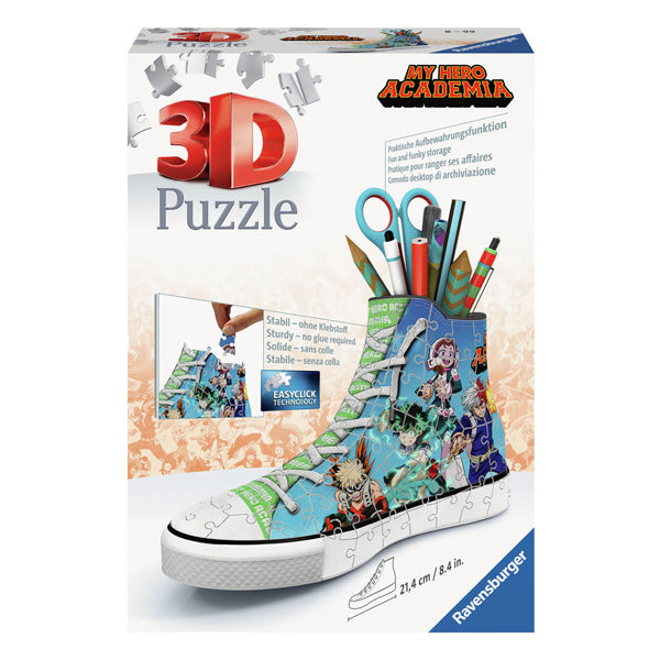 Afbeelding laden in galerijviewer, Ravensburger 3d puzzel sneaker my hero academia, 108st.
