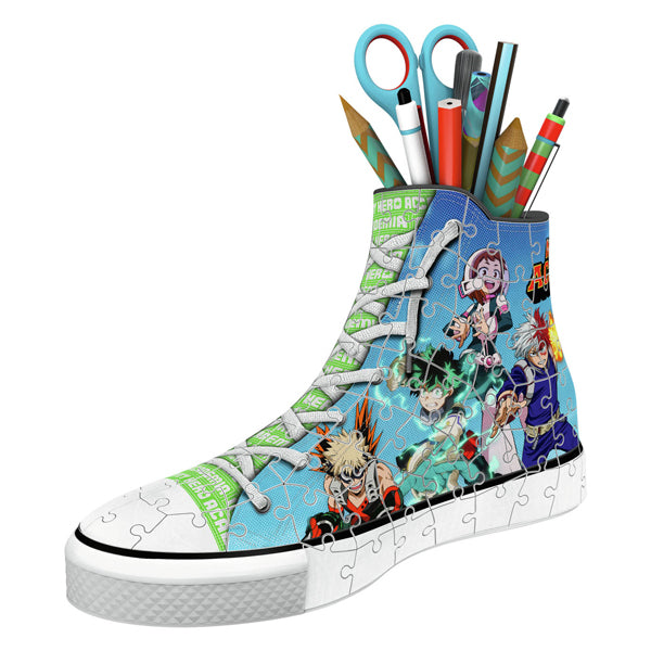 Afbeelding laden in galerijviewer, Ravensburger 3d puzzel sneaker my hero academia, 108st.
