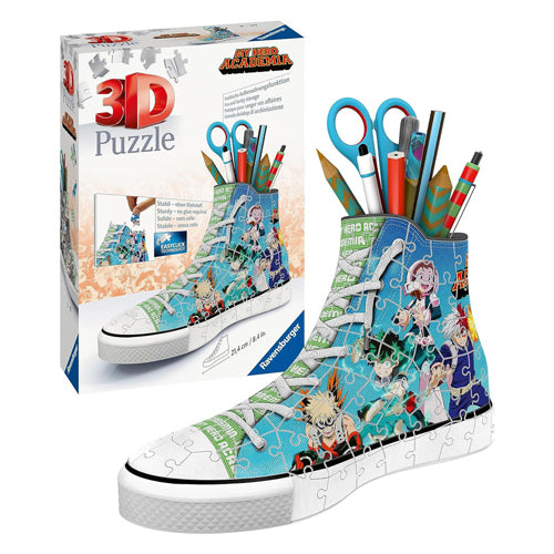 Afbeelding laden in galerijviewer, Ravensburger 3d puzzel sneaker my hero academia, 108st.
