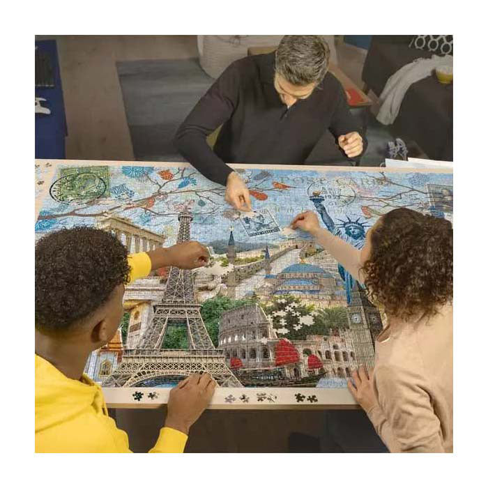 Afbeelding laden in galerijviewer, Ravensburger puzzel big city collage - legpuzzel - 5000 stukjes
