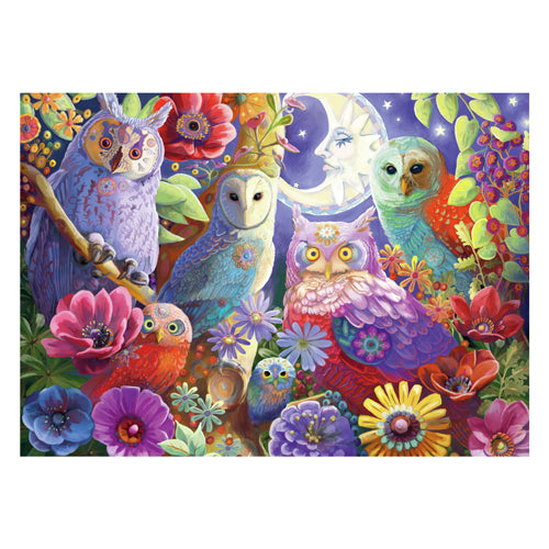 Afbeelding laden in galerijviewer, Ravensburger puzzel night owl hoot - legpuzzel - 300 large format stukjes
