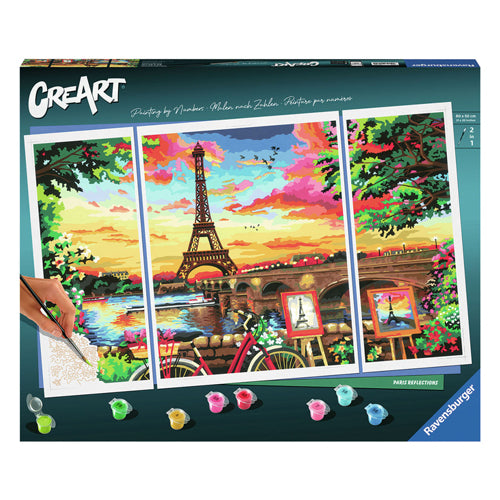 Afbeelding laden in galerijviewer, Ravensburger creart schilderen op nummer - paris reflections
