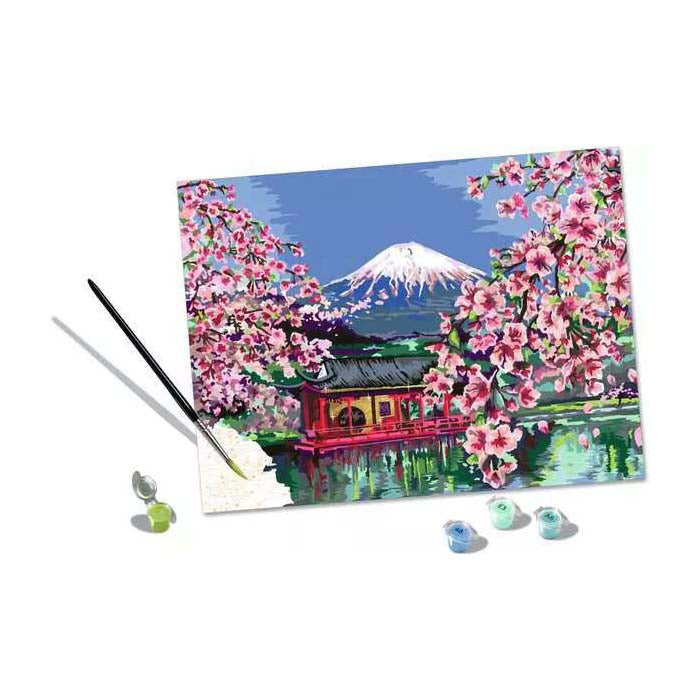 Afbeelding laden in galerijviewer, Ravensburger creart schilderen op nummer - japanese cherry blossom
