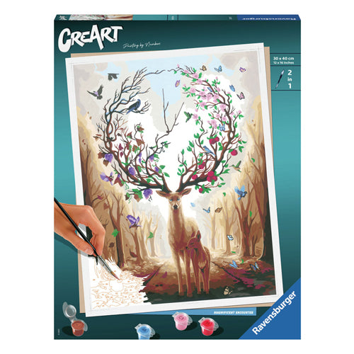 Afbeelding laden in galerijviewer, Ravensburger creart schilderen op nummer - magnificent encounter
