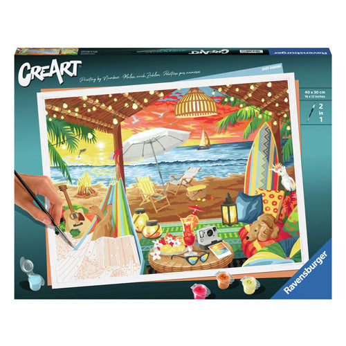 Afbeelding laden in galerijviewer, Ravensburger creart schilderen op nummer - cozy cabana
