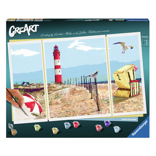 Afbeelding laden in galerijviewer, Ravensburger creart schilderen op nummer - beside the seaside
