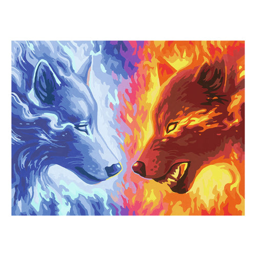 Afbeelding laden in galerijviewer, Ravensburger creart schilderen op nummer - fire and ice
