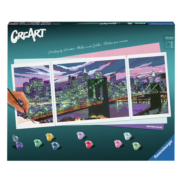 Afbeelding laden in galerijviewer, Ravensburger creart schilderen op nummer - new york skyline
