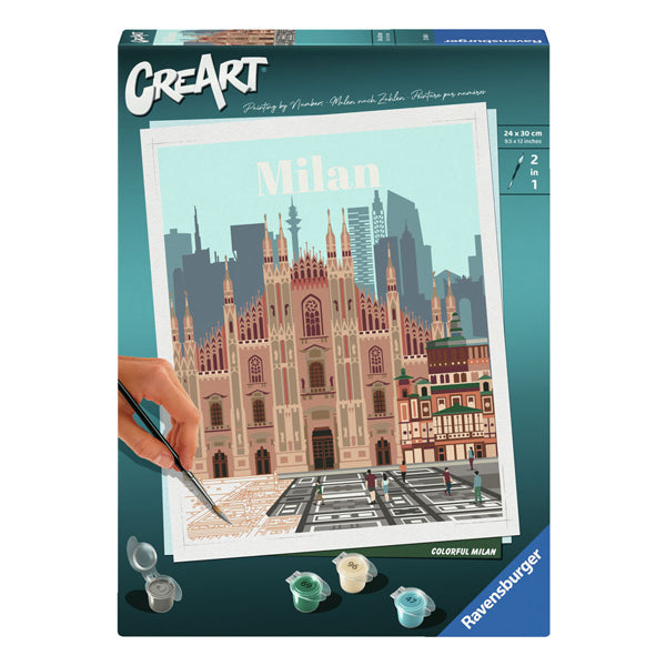 Afbeelding laden in galerijviewer, Ravensburger creart schilderen op nummer - colorful milan
