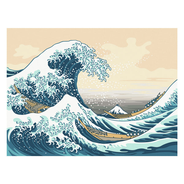 Afbeelding laden in galerijviewer, Ravensburger creart schilderen op nummer - hoksusai: the great wave

