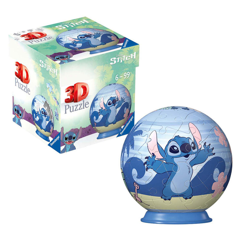Afbeelding laden in galerijviewer, Ravensburger 3d puzzelbal stitch, 54st.
