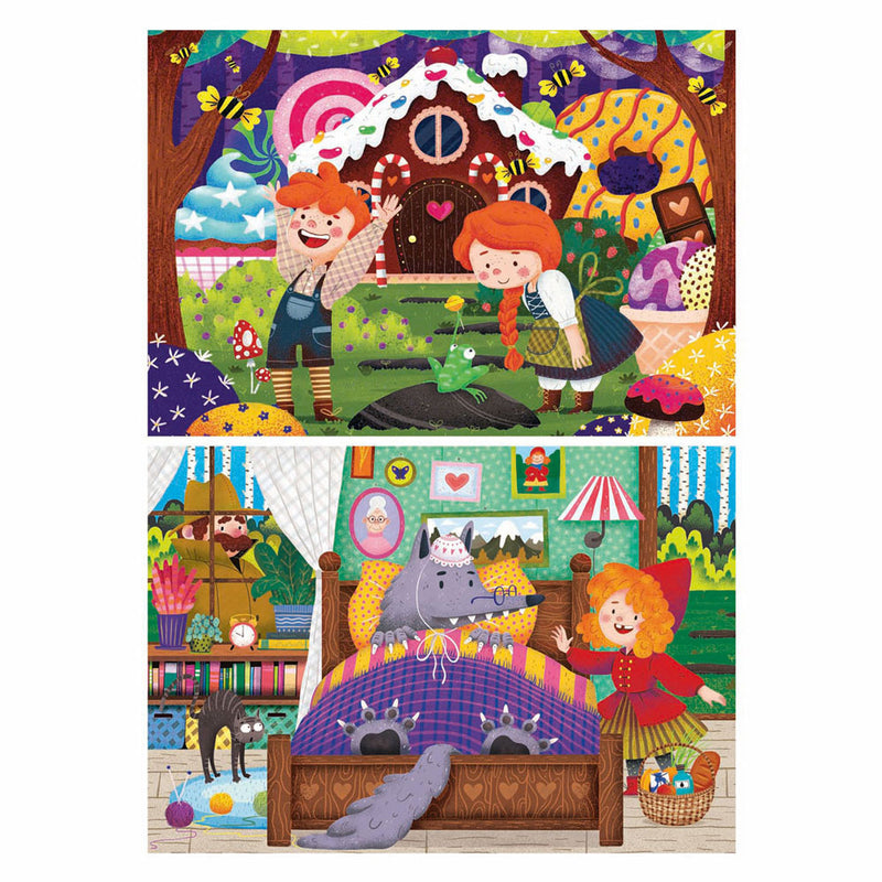 Afbeelding laden in galerijviewer, Ravensburger puzzel - sprookjes 2x12 stukjes
