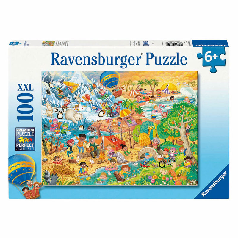 Afbeelding laden in galerijviewer, Ravensburger legpuzzel xxl vier seizoenen, 100st.
