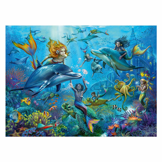 Ravensburger puzzel mermaid - legpuzzel - 100 xxl stukjes
