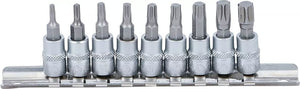 Bgs - torx doppenset - 9 delig - t10 - t15 - t20 - t25 - t27 - t30 - t40 - t45 en t50 - 1 4 aansluiting - 2164