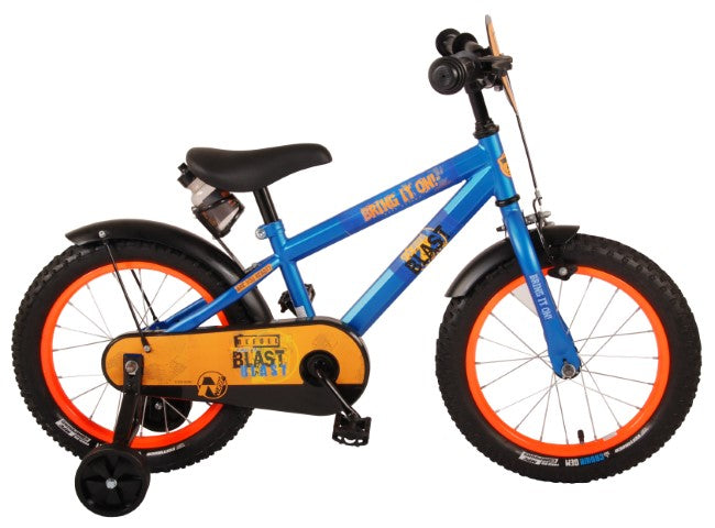 Afbeelding laden in galerijviewer, NERF Kinderfiets - Jongens - 16 inch - Satijn Blauw
