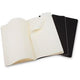 Moleskine cahier journals - large - blanco - zwart - set van 3