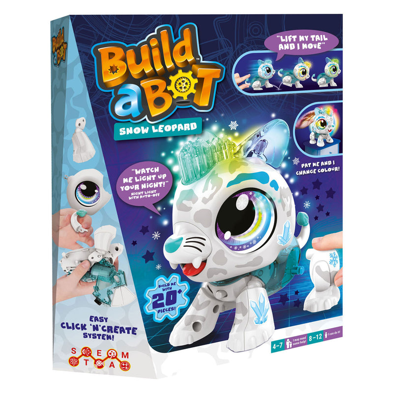 Afbeelding laden in galerijviewer, Goliath Build a Bot Lights Sneeuw Luipaard Interactieve Robot
