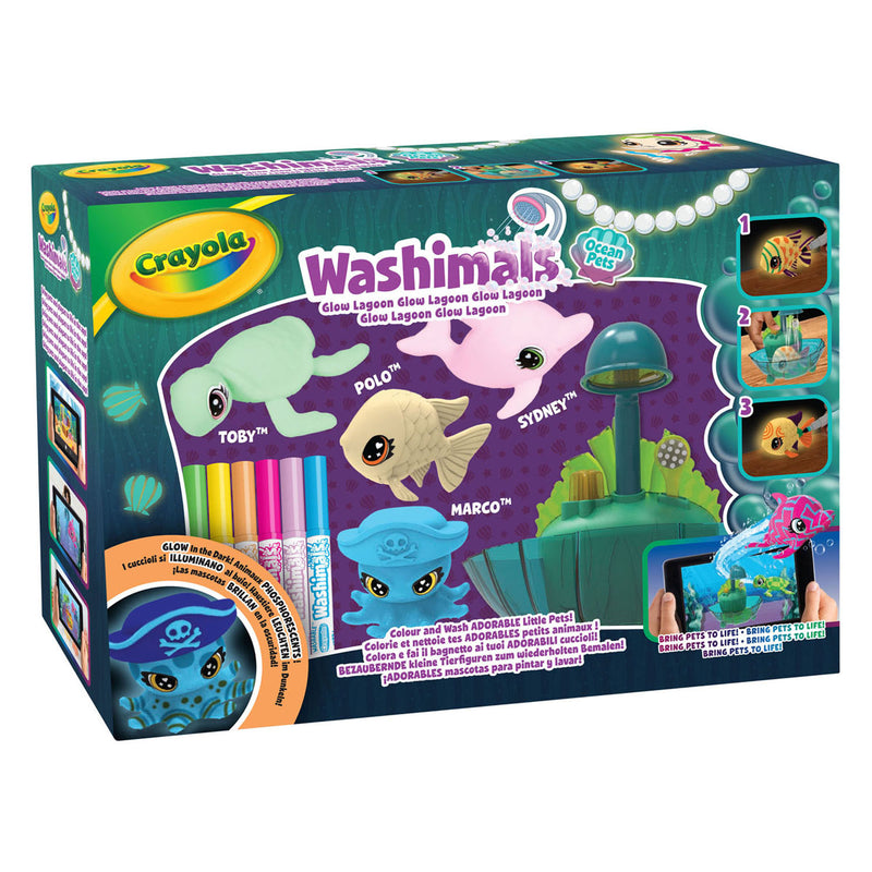 Afbeelding laden in galerijviewer, Goliath games crayola washimals ocean glow lagoon speelset
