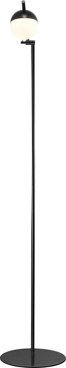 Nordlux contina-vloerlamp-g9-opaal glas zwart