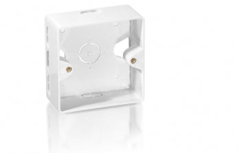 Equip 125560 universal surface mounting back box, 80 mm, 80 mm, 35 mm, 56 g, 95 mm, 85 mm