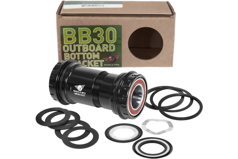 Afbeelding laden in galerijviewer, Wheels manufacturing Wheels mfg trapas bb30 shimano 24mm acb zwart
