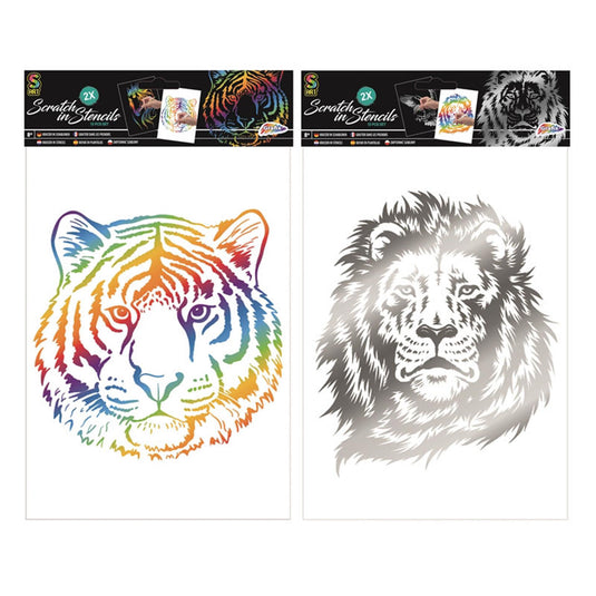 Grafix a4 scratch in stencils 2 vel