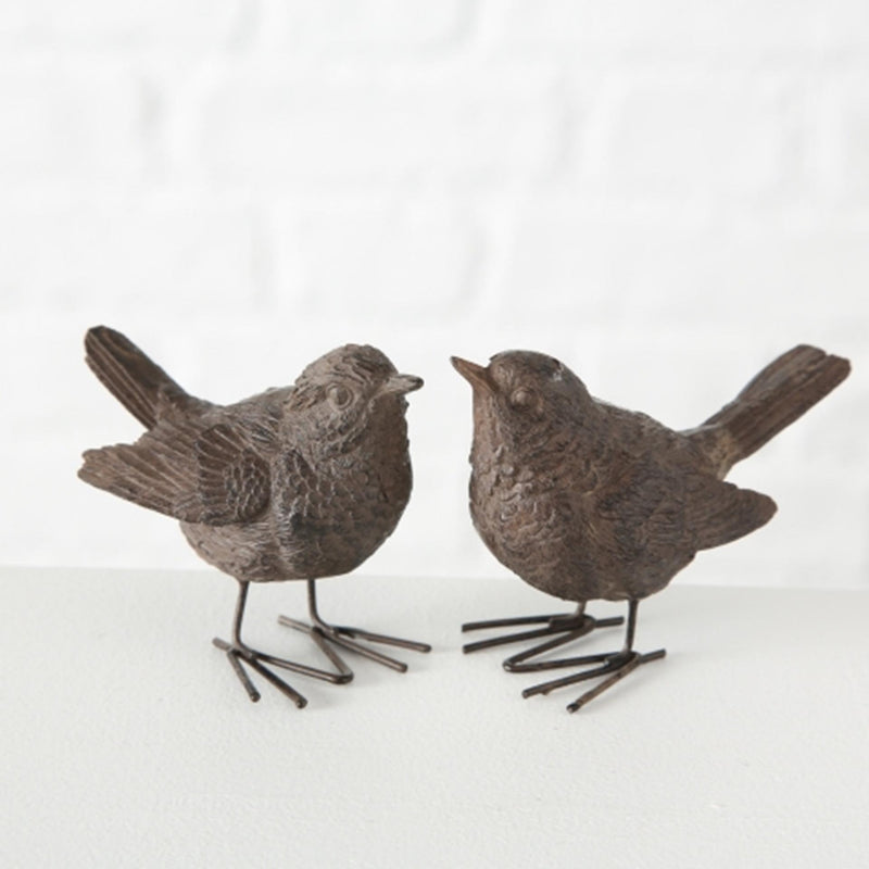 Afbeelding laden in galerijviewer, Boltze home beeldje vogel spatz h6cm polyresin

