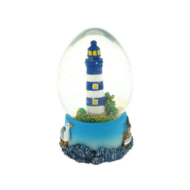 Gerkimex schudbal klein ovaal vuurtoren blauw ã˜4,5x7cm