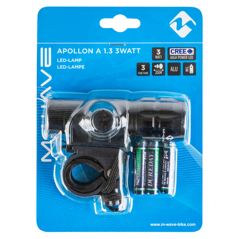 Afbeelding laden in galerijviewer, M-wave apollon a 1.3 3 watt battery front light
