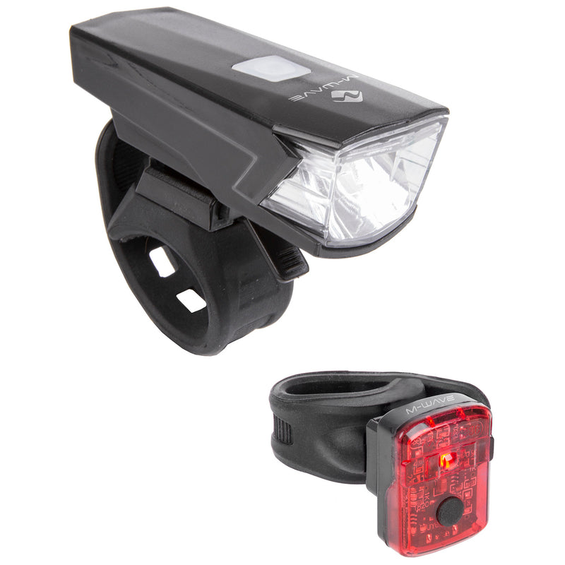 Afbeelding laden in galerijviewer, M-wave atlas k 15 usb rechargeable battery lighting set

