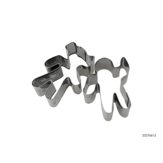 Kitchen tools koekjes uitsteker metaal 2stuks (7x4.5x2.5cm)