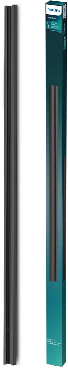 Philips led philips easylink - 1 meter rail - uitbreiding - zwart - railverlichting