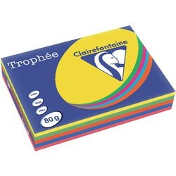 Gekleurd papier clairefontaine a4 80 g m² kleurenassortiment 500v