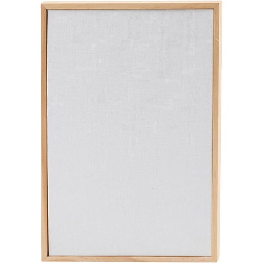 Canvas paneel met lijst, afm 15,8x23,8 cm, 280 gr, wit, 10 stuk 1 doos
