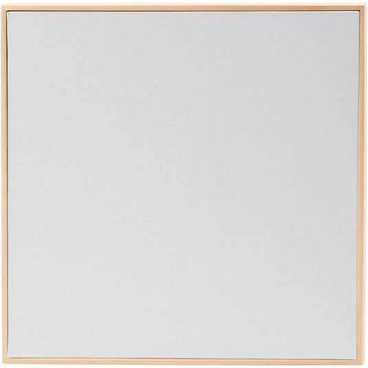 Canvas paneel met lijst, afm 30x30 cm, 280 gr, wit, 10 stuk 1 doos