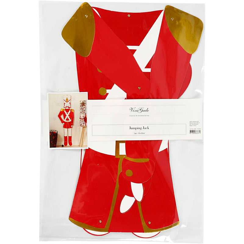 Afbeelding laden in galerijviewer, Https: www.cchobby.nl notenkraker-h-110-cm-b-30-cm-300-gr-goud-rood-wit-1-stuk
