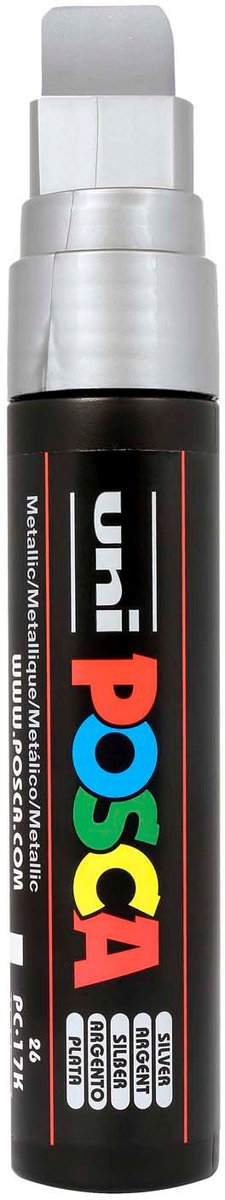 Posca uni uni verfmarker 17k zilver