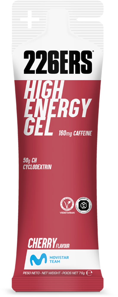 Afbeelding laden in galerijviewer, 226ers high energy 160mg caffeine cherry gel 76g
