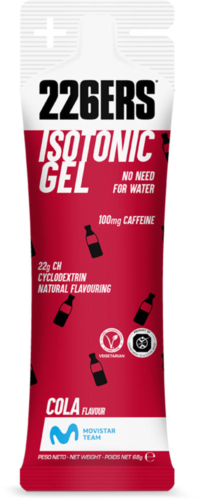 Afbeelding laden in galerijviewer, 226ers isotonic gel 100mg caffeine cola 68g
