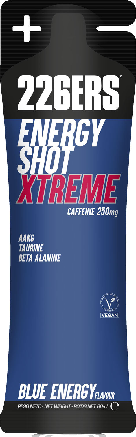 226ers energy shot xtrem 250mg caffeine stick 60ml