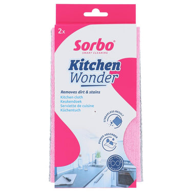 Sorbo microvezel wondervaatdoek 32x38cm set a 2 stuks