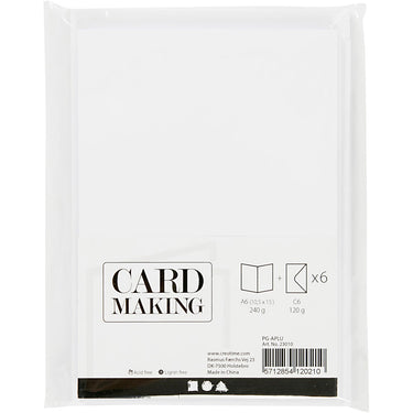 Creativ company https: www.cchobby.nl kaarten-en-enveloppen-afmeting-kaart-10-5x15-cm-afmeting-envelop-11-5x16-5-cm-110-230-gr-wit-6-set-1-doos