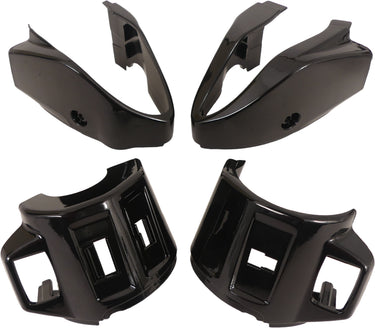 Edge coverset voor stuurschakelaar links + rechts - vespa primavera sprint - glanzend zwart