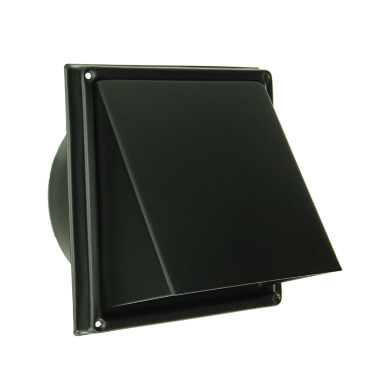 Afbeelding laden in galerijviewer, Renson 1066437 - zwart inox dampkaprooster type 641 ø125mm, opbouw | 2 stuks
