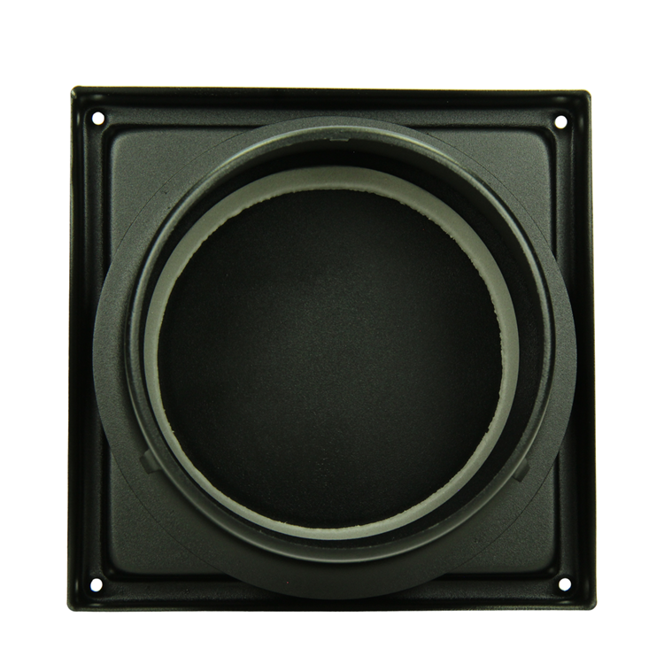 Afbeelding laden in galerijviewer, Renson 1066437 - zwart inox dampkaprooster type 641 ø125mm, opbouw | 2 stuks
